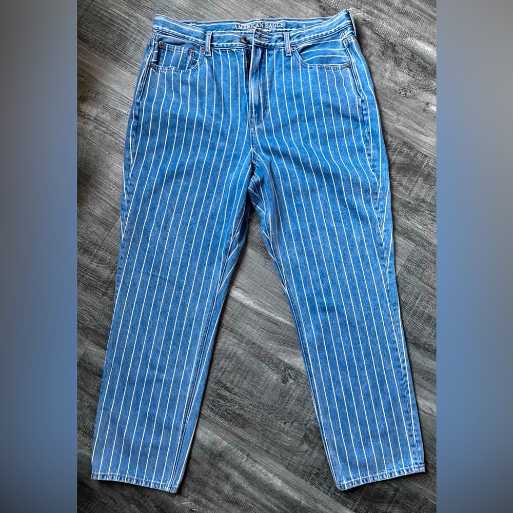 Striped Blue Jeans